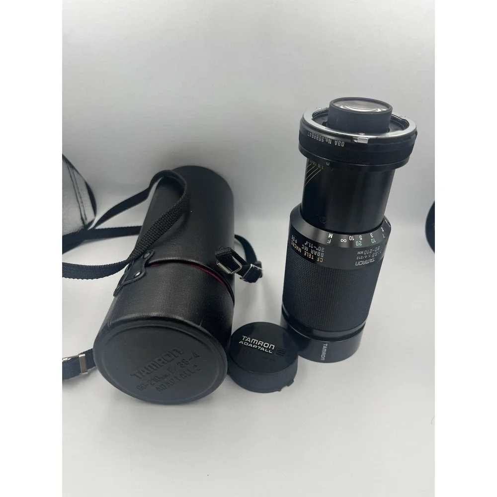 Tamron 2x Lens 80-210 mm F/3.8-4 Tele- With case- PARTS Please Read